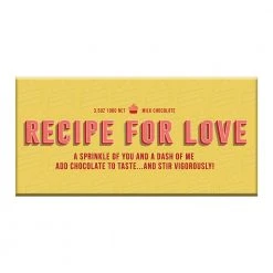 Bloomsberry Gifts For Wives Recipe For Love Milk Chocolate Bar
