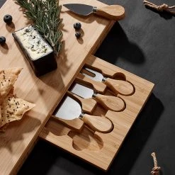 Ladelle Foodie Rectangle Serving Set With Hidden Cheese Knives