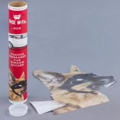 ThumbsUp! Mens Novelty Gifts Ride With Goggle Dog Car Window Decal