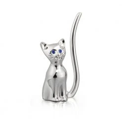Whitehill Gifts For Sisters Silver Cat Ring Holder