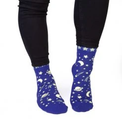 Mdi Spaced Out Secret Message Socks