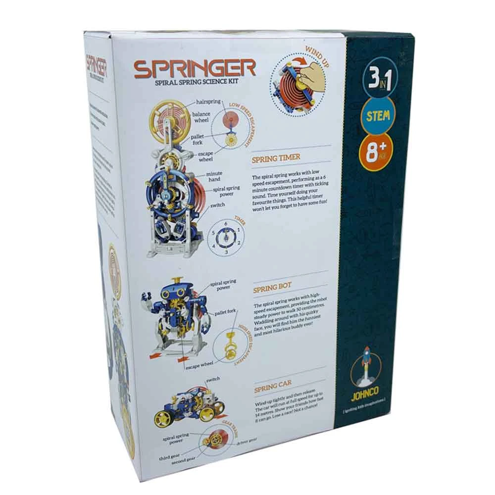 Johnco Gifts For Boys Springer 3-in-1 Spiral Spring Science Kit 3 Johnco Gifts For Boys Springer 3-in-1 Spiral Spring Science Kit