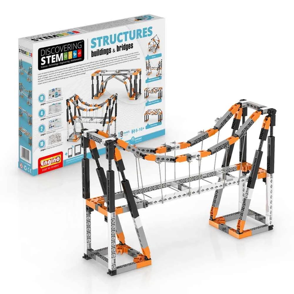 Johnco Engino STEM Structures Kit: Buildings & Bridges 1 Johnco Engino STEM Structures Kit: Buildings & Bridges