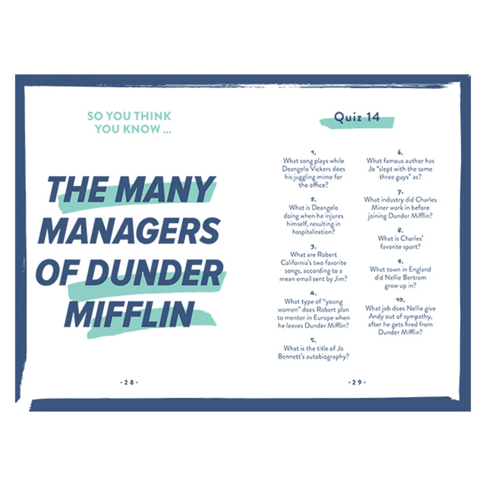 Brumby Sunstate Gifts For Sisters The Office Quizpedia Trivia Book 2 Brumby Sunstate Gifts For Sisters The Office Quizpedia Trivia Book