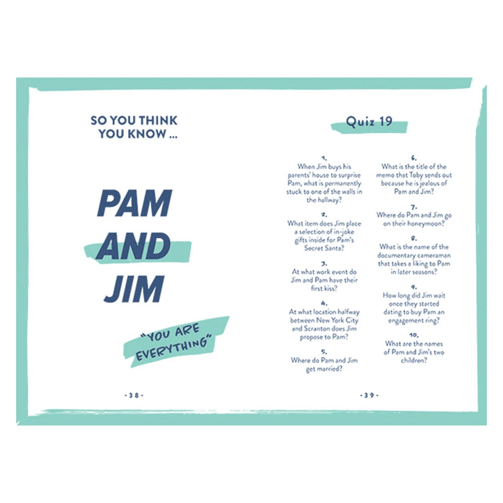 Brumby Sunstate Gifts For Sisters The Office Quizpedia Trivia Book 4 Brumby Sunstate Gifts For Sisters The Office Quizpedia Trivia Book