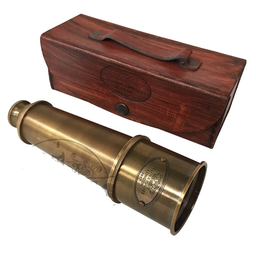 Vintage Nautical Man Cave Gifts Brass Victorian Marine Telescope | 3 Designs 4 Vintage Nautical Man Cave Gifts Brass Victorian Marine Telescope | 3 Designs