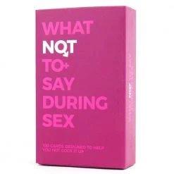 William Valentine What Not To Say During Sex Cards Mens Novelty Gifts