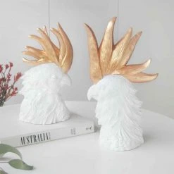 Gifts For Grandmas Crested Cockatoo Decor Set | White Moose