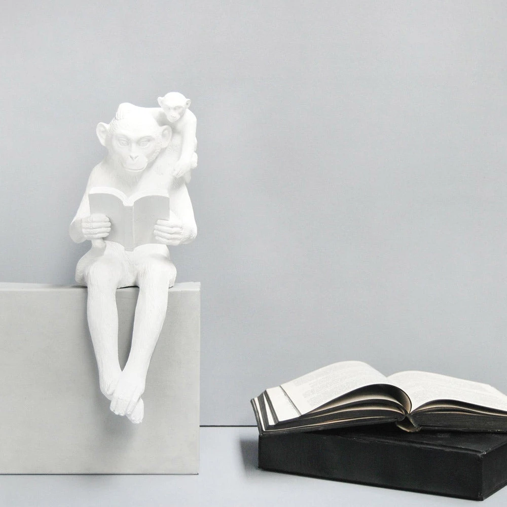 Shelf Monkeys Decor | White Moose For Dad 5 Shelf Monkeys Decor | White Moose For Dad