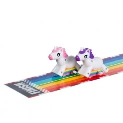 William Valentine Office Gifts Wind-Up Racing Unicorns | Set Of 2
