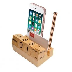 Paperie Wooden Calendar & Desk Tidy Office Gifts