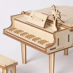 BubblesUp Grand Piano Wooden Model Kit