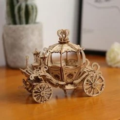 BubblesUp Pumpkin Cart Wooden Model Kit