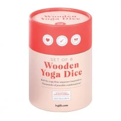 IsAlbi Sports And Outdoors Wooden Yoga Dice Set 8 IsAlbi Sports And Outdoors Wooden Yoga Dice Set