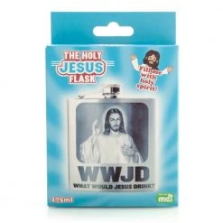 Mdi WWJD What Would Jesus Drink? Flask Novelty