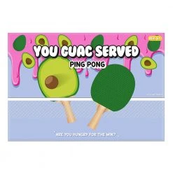 William Valentine Man Cave Gifts You Guac Served Ping Pong Set
