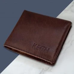 Yellow Octopus Personalised Executive Gifts Personalised Brown Leather Wallet