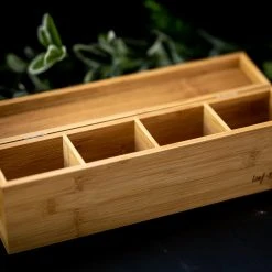 Yellow Octopus Personalised Personalised Bamboo Tea Box - Proper-tea Gifts For Sisters